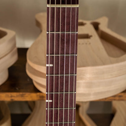 PHANTASMA TOBACCO BURST SATIN OPEN PORE BLACK LIMBA - HARDTAIL - CHROME HARDWARE - HUMBUICKERS